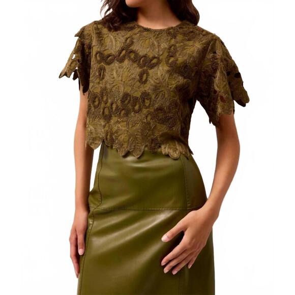 NEW MARIE OLIVER elliott skirt in green